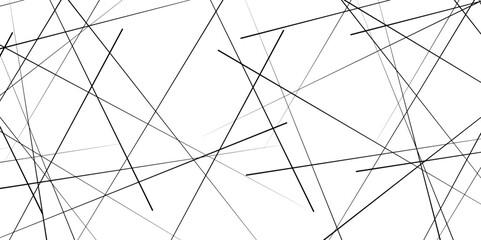 Obraz premium Beautiful geometric background with black lines drawn on white paper. Geometric pattern.