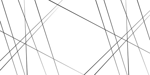 Abstract random black line for background. 