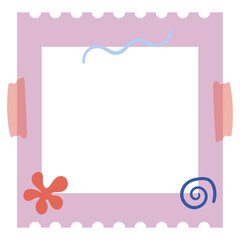 Cute Playful Frame Illustration