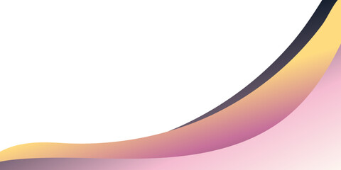 Gradient Wave Curve Border Background