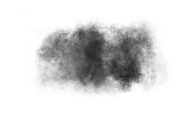 Transparent Black Grunge Texture Shape