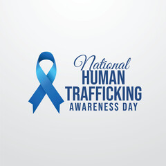 vector graphic of National Human Trafficking Awareness Day ideal for National Human Trafficking Awareness Day celebration.