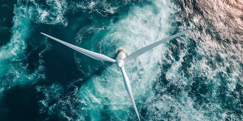 Dramatic Offshore Wind Farms in Stormy Seas