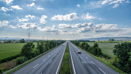 A view of the A38 highway near Sangerhausen