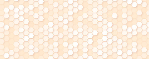 Abstract geometric white hexagon background. Hexagon white background. Seamless pattern of the hexagonal netting.