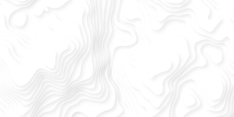 Topographic canyon geometric map relief texture with curved layers and shadow. Realistic papercut texture with wavy layers. 