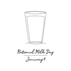 line art of National Milk Day good for National Milk Day celebrate. line art