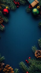 Festive christmas background with copy space