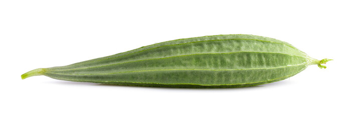 fresh luffa acutangula isolated on white background
