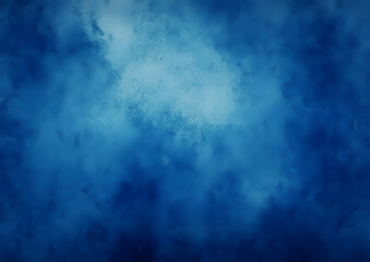 Obraz premium Abstract art blue watercolor stains background on watercolor paper textured for design templates invitation card