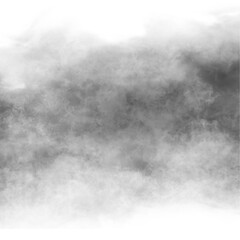 Fog and mist effect on transparent background. Smoke and cloud texture