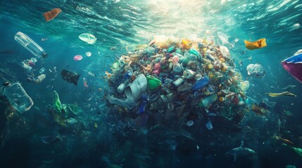 Plastic Waste Accumulated in the Ocean Depths