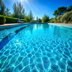 clear water in swimming pool