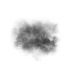 Black fog smoke cloud transparent background