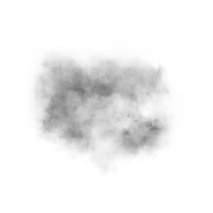 Black fog smoke cloud transparent background