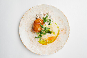 chicken with mashed potato
