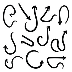 hand drawn arrows set design