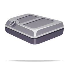 Car gas fuel tank vector isolated illustration