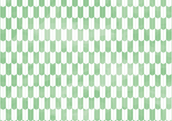 矢絣柄　水彩風　緑