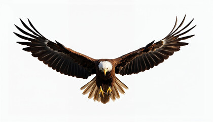 Naklejka premium American eangle collection flying animal isolated on white background