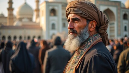 Fototapeta premium Muslim man from arab