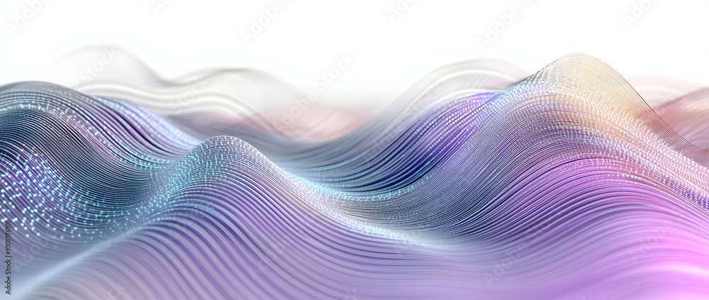 Poster abstract digital background. network connection structure. big data. futuristic abstract wave. 3d re