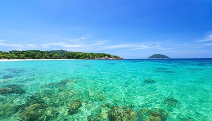 Fototapeta premium Ocean Surface in Tropical Island