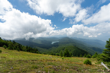 Fototapeta premium Hiking on Mountain Daibosatsu in Japan