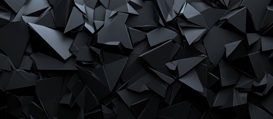 Abstract Black Geometric Pattern