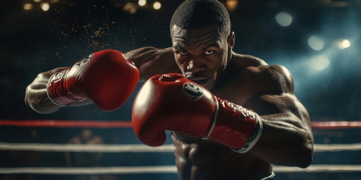 a boxer in a boxing ring