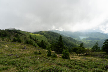 Hiking on Mountain Daibosatsu in Japan