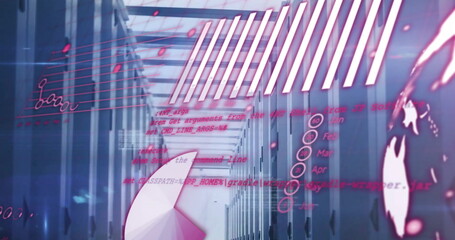 Image of data processing over computer servers