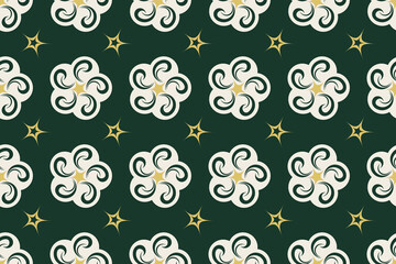Plumeria fabric pattern.