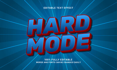 hard mode editable text effects with a happy and game theme