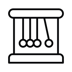 A Newton�s cradle demonstrating principles of physics and motion