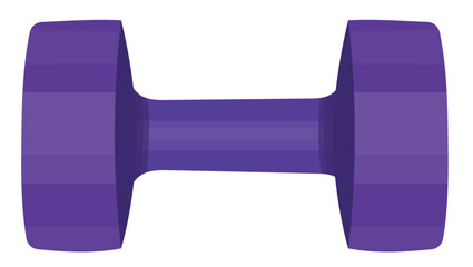 Dumbbell Fitness Equipment Illustration Isolated on White Background