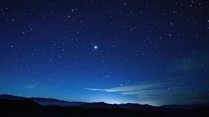 Star Earth Sky - Deep Blue Night Sky Wallpaper Background. A captivating view of the starry sky above Earth, with a deep blue hue creating a mesmerizing and dreamy backdrop