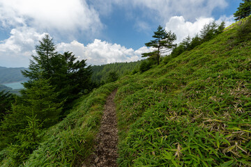 Hiking on Mountain Daibosatsu in Japan