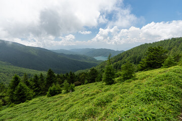 Hiking on Mountain Daibosatsu in Japan