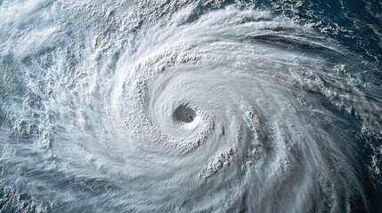 Hurricane Formation Seen from Satellite, Aerial Weather View
