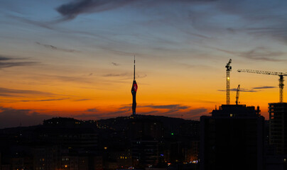 Camlica Hill, TV telecommunications tower (Kucuk Camlica TV-Radyo Kulesi) 