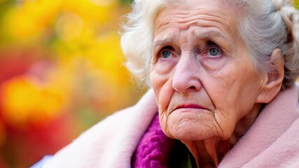 Woman with Alzheimer's disease lost - videos for information, prevention, education and awareness of the disease, for presentations, websites and blogs