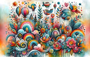 "Sueños Coloridos y Fantásticos: Aventuras en la Imaginación"