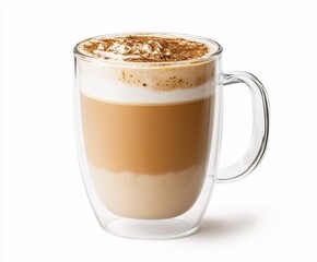 Obraz premium Frosted Latte with Cream and Cinnamon Topping