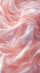 Obraz premium Soft, flowing pink fabric creating an elegant and serene texture.