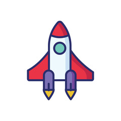 Spaceship icon vector stock illustration