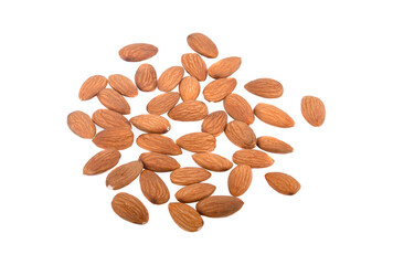 Almonds isolated on a white background