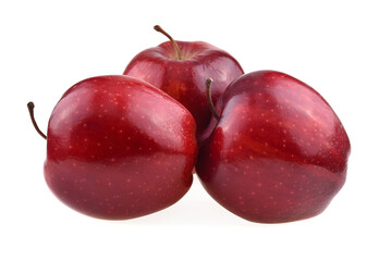 Red apple isolated on white background