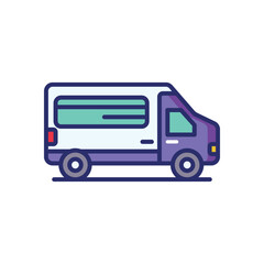 Van icon vector stock illustration