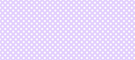 Violet seamless pattern with white polka dot